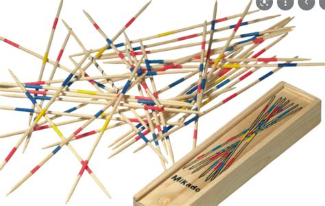 Mikado Game in Wooden Box, Large .